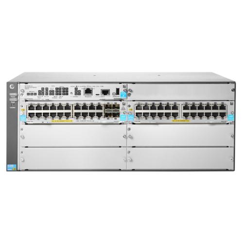Hewlett Packard Enterprise 5406R 44GT PoE+ & 4-port SFP+ (No PSU) v3 zl2 Managed L3 Gigabit Ethernet (10/100/1000) Power over Ethernet (PoE) 4U Grey