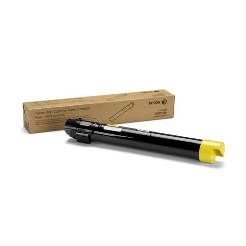 Xerox Genuine Phaser 7500 Yellow Toner Cartridge - 106R01438