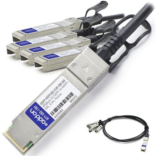 AddOn Networks QSFP+/4xSFP+ 0.5m fibre optic cable QSFP+ 4x SFP+ Black