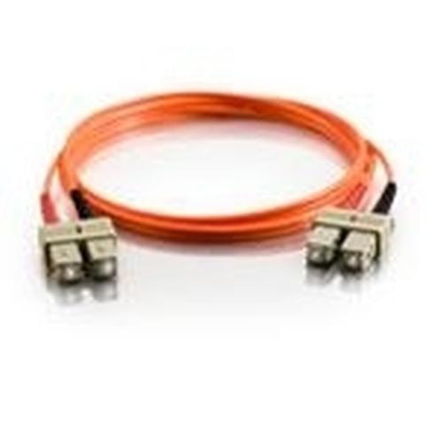 C2G 2m SC/SC LSZH Duplex 50/125 Multimode Fibre Patch Cable networking cable Orange