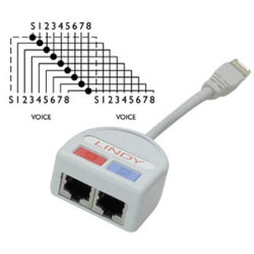 Lindy UTP Y Adapter networking cable Grey