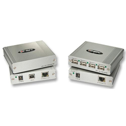 Lindy USB 2.0 Extension - 4 Port CAT5 USB 2.0 Extender Hub (up to 150m)