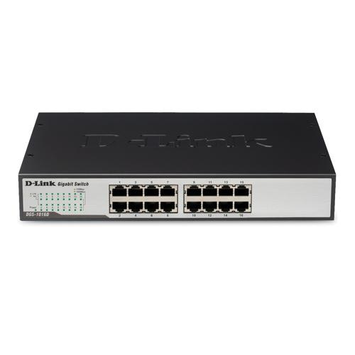 D-Link 16-Port 10/100/1000 Rackmountable Switch Unmanaged