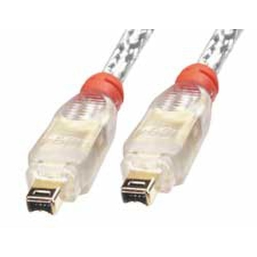 Lindy 25m Firewire Transparent
