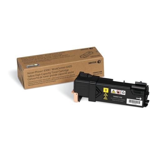 Xerox Genuine Phaser 6500 / WorkCentre 6505 Yellow Toner Cartridge - 106R01596