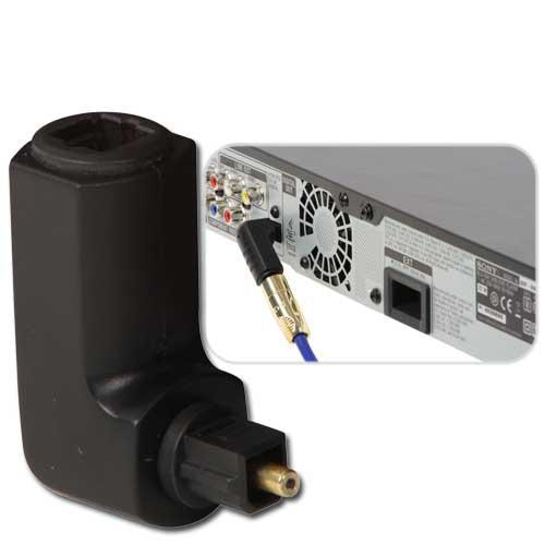 Lindy 360 Degree Toslink Adapter Right Angled Male/Female