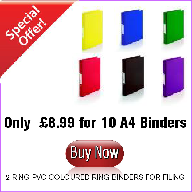A4 2 D Ring Binders